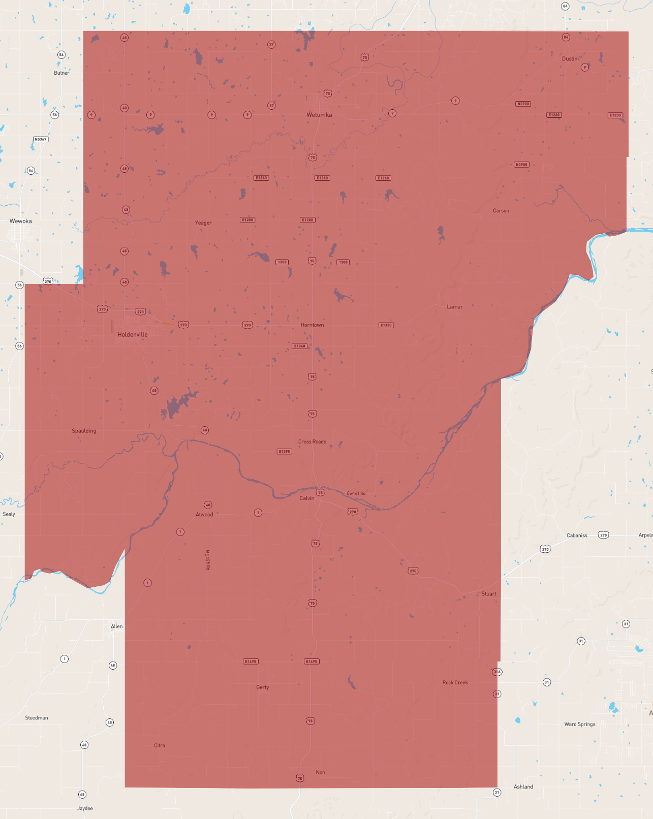 Oklahoma Hughes County