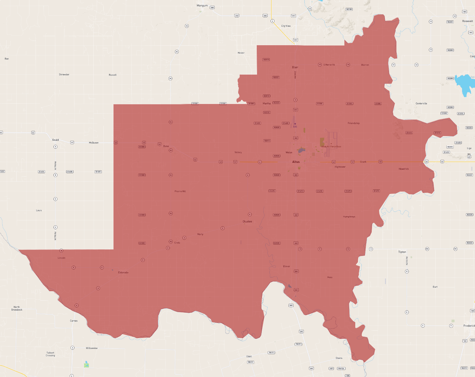 Oklahoma Jackson County