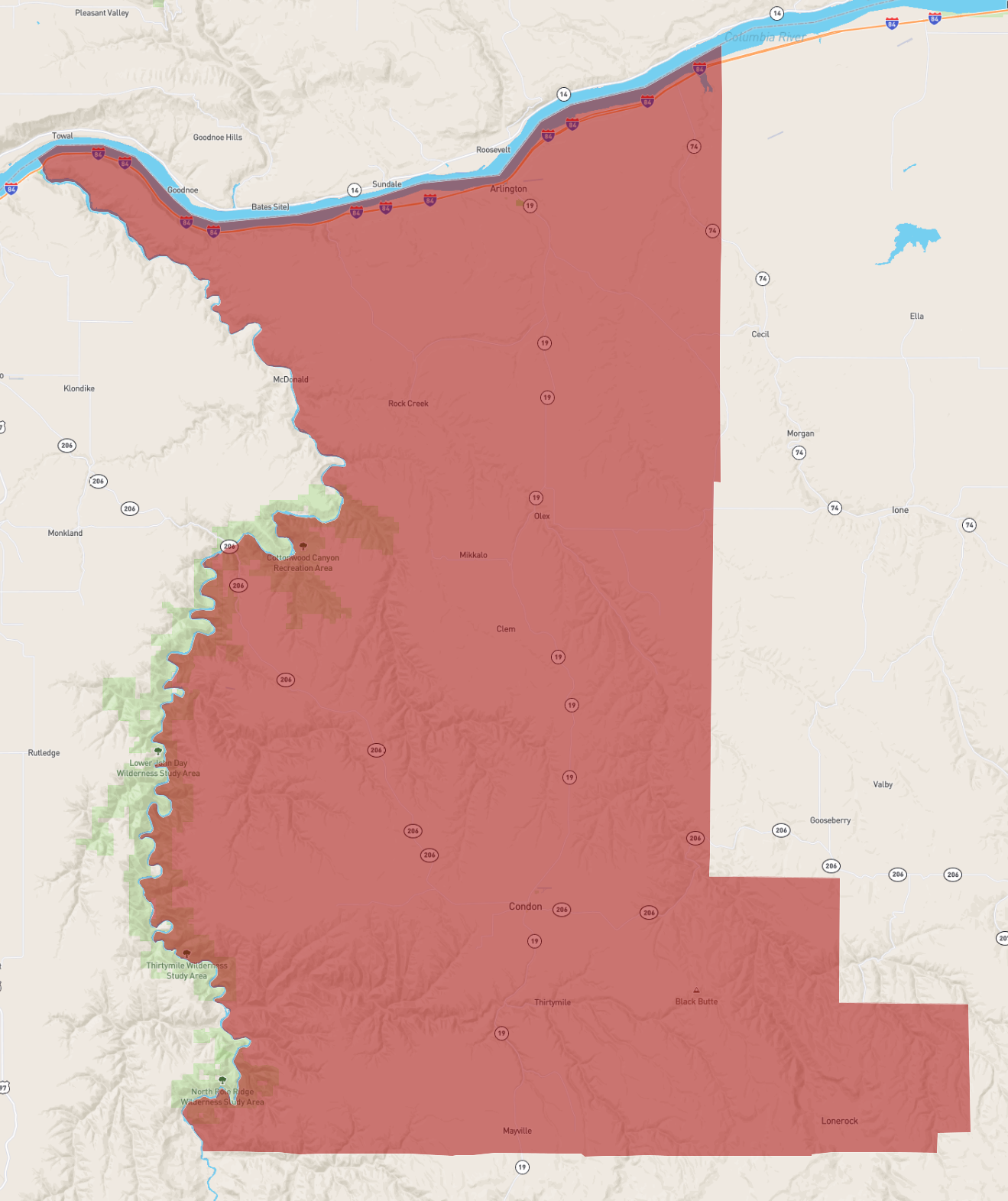 Oregon Gilliam County