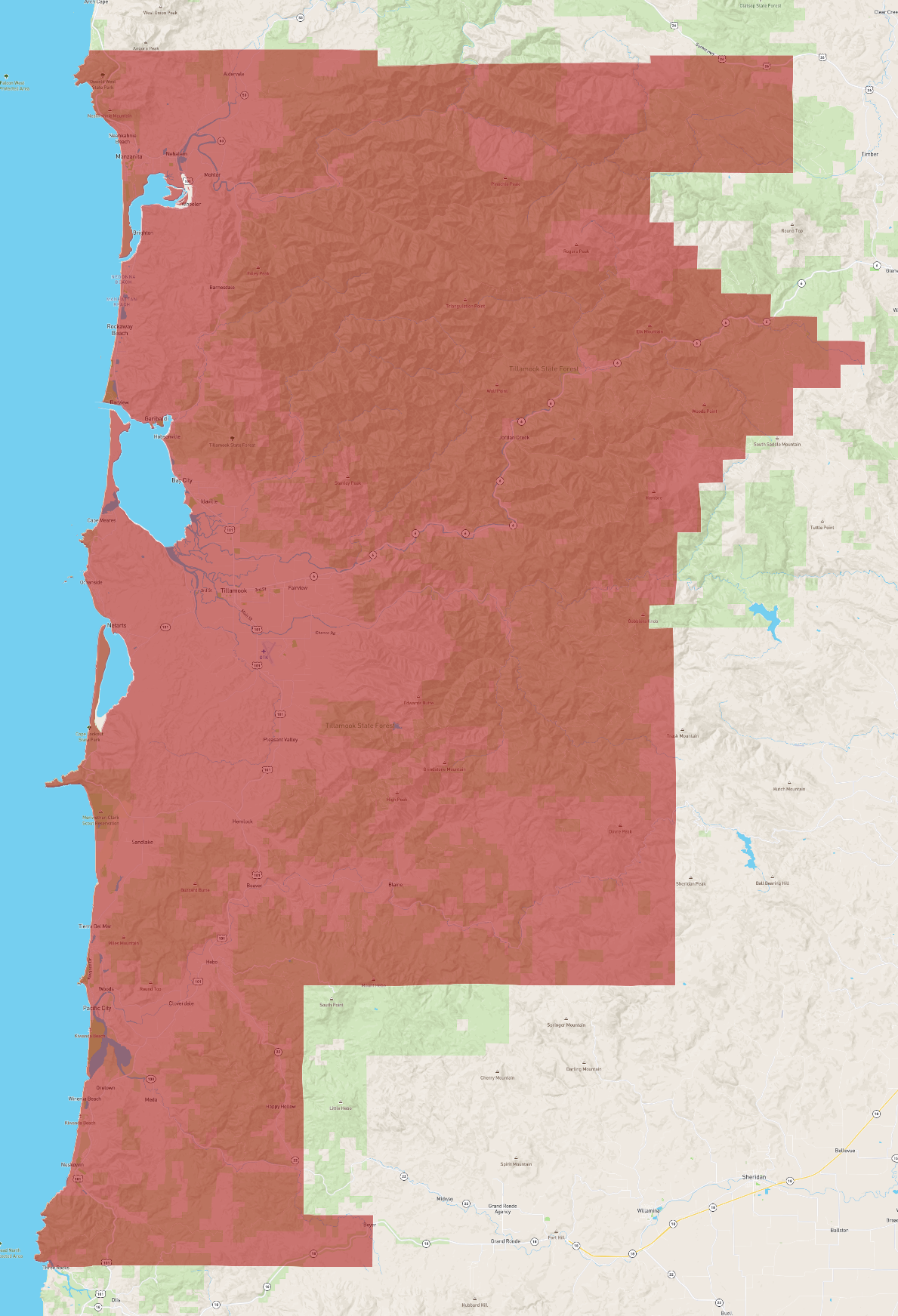 Oregon Tillamook County