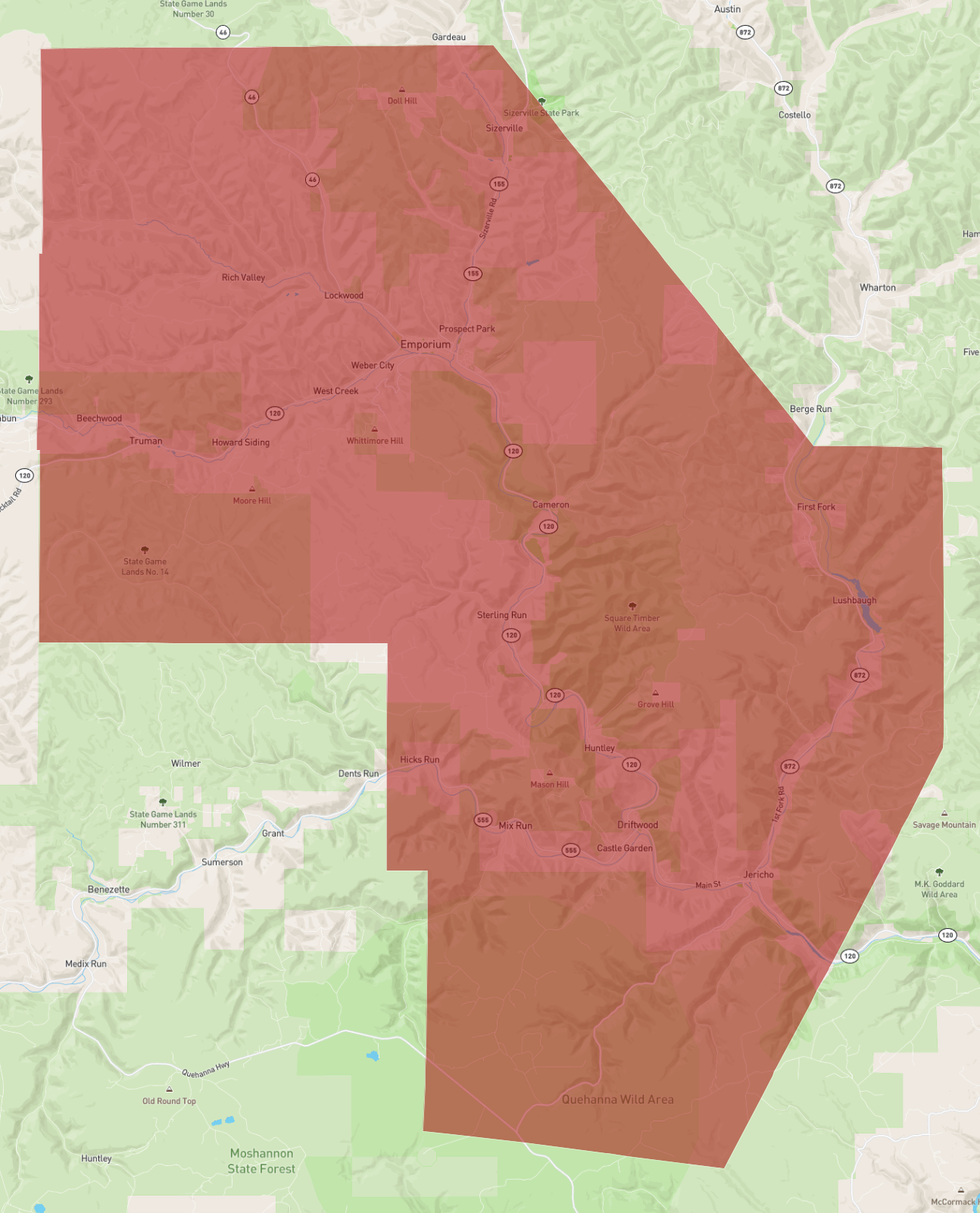 Pennsylvania Cameron County