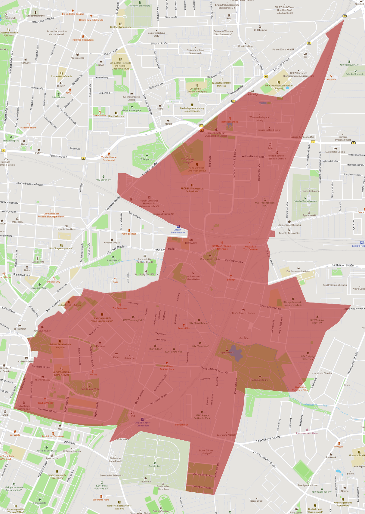 Postleitzahl 04318 - Leipzig - AtlasBig.com