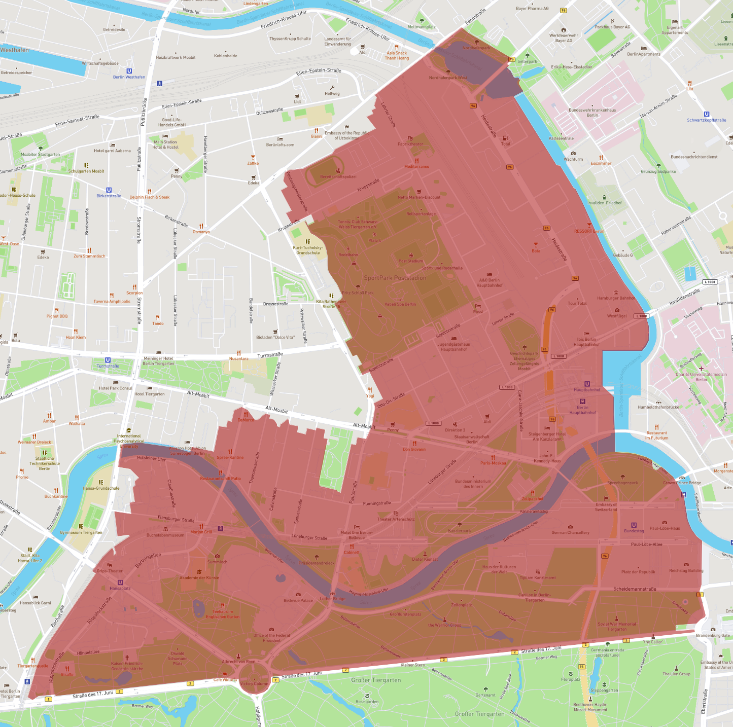 Postleitzahl 10557 Berlin