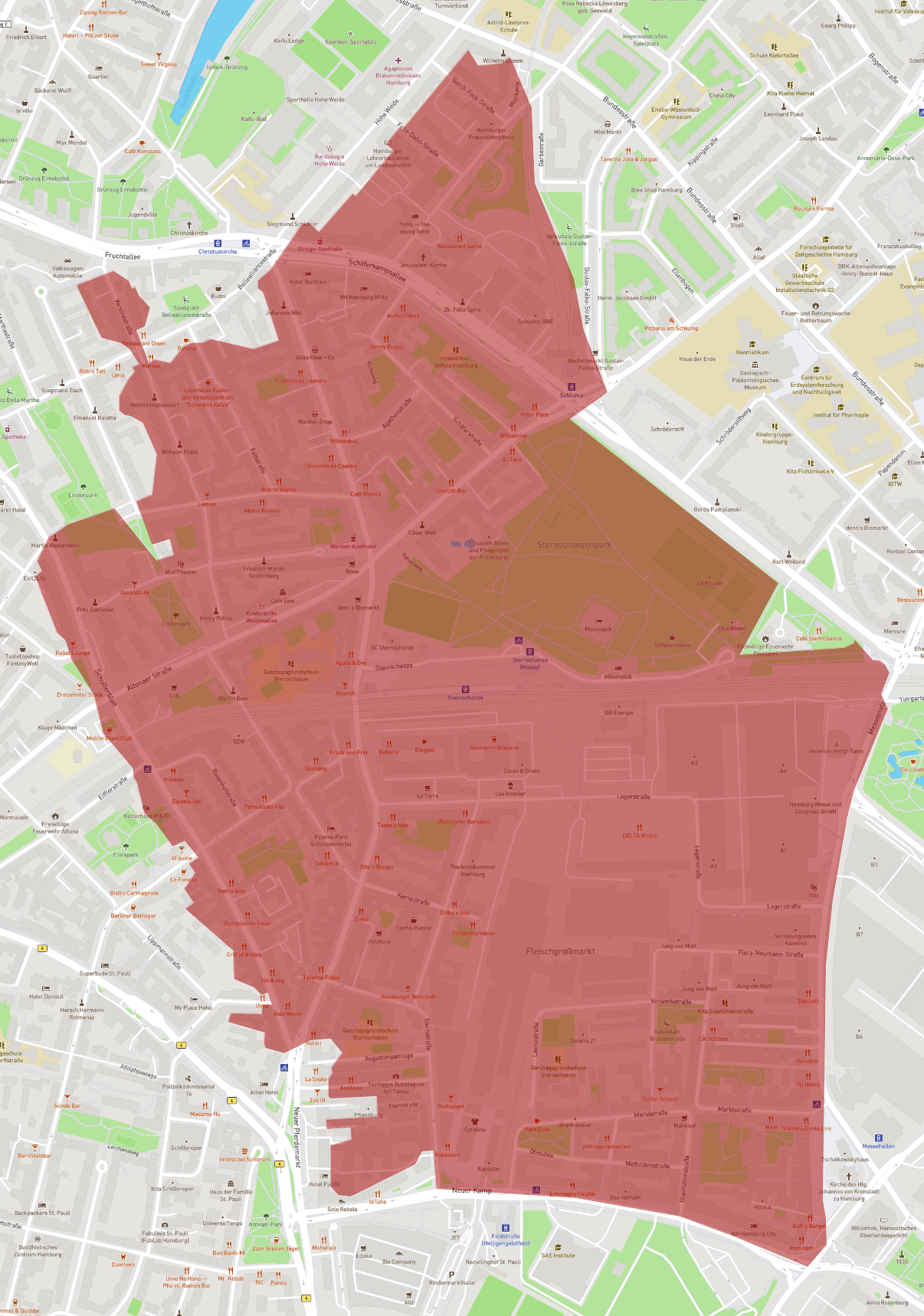 Postleitzahl 20357 - Hamburg - AtlasBig.com