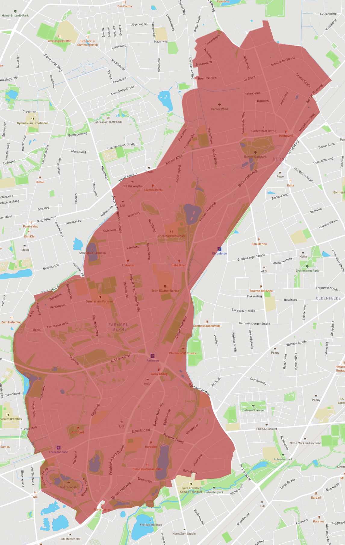 Postleitzahl 22159 - Hamburg - AtlasBig.com