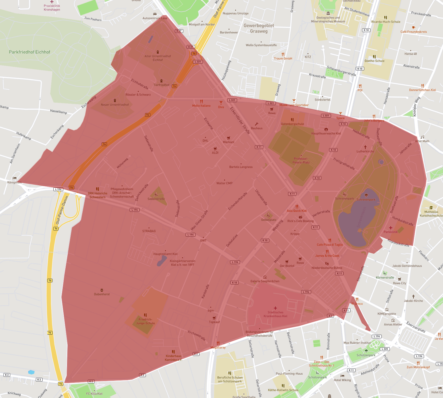 Postleitzahl 24116 Kiel