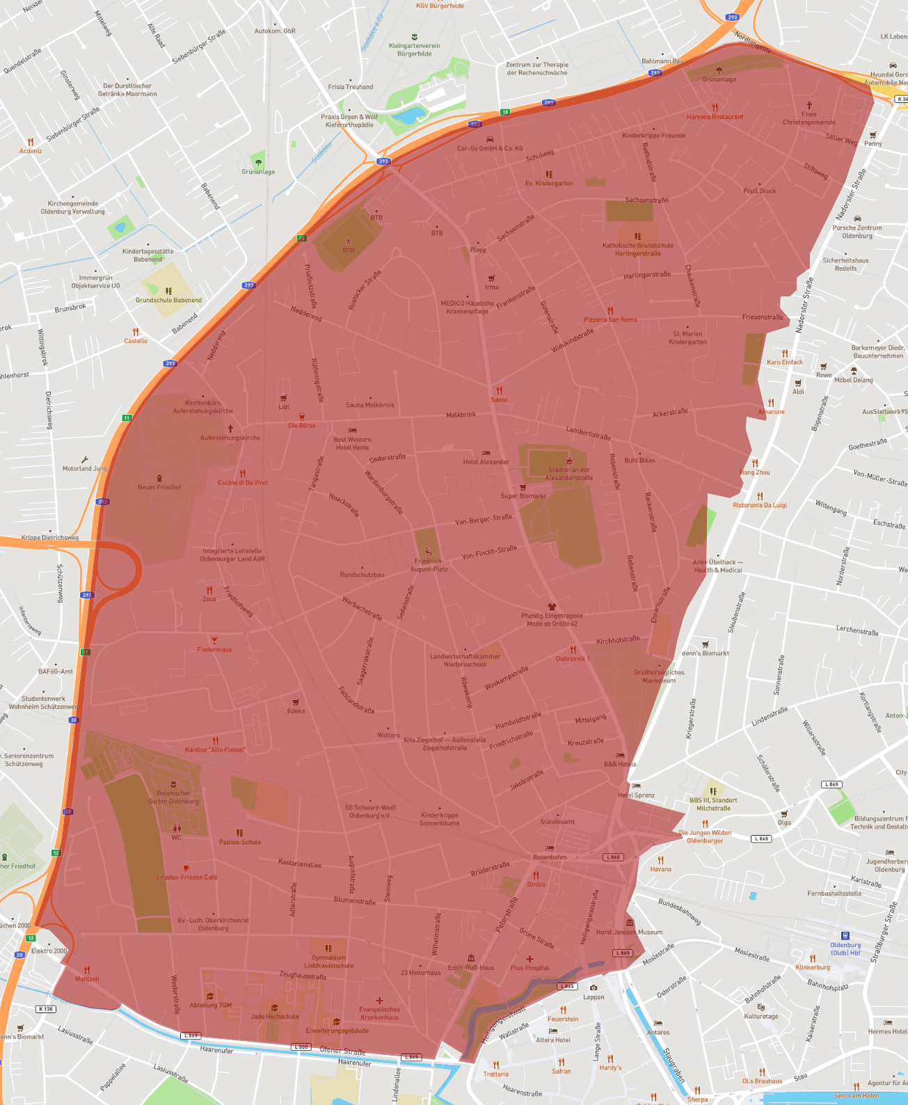 Postleitzahl 26121 Oldenburg