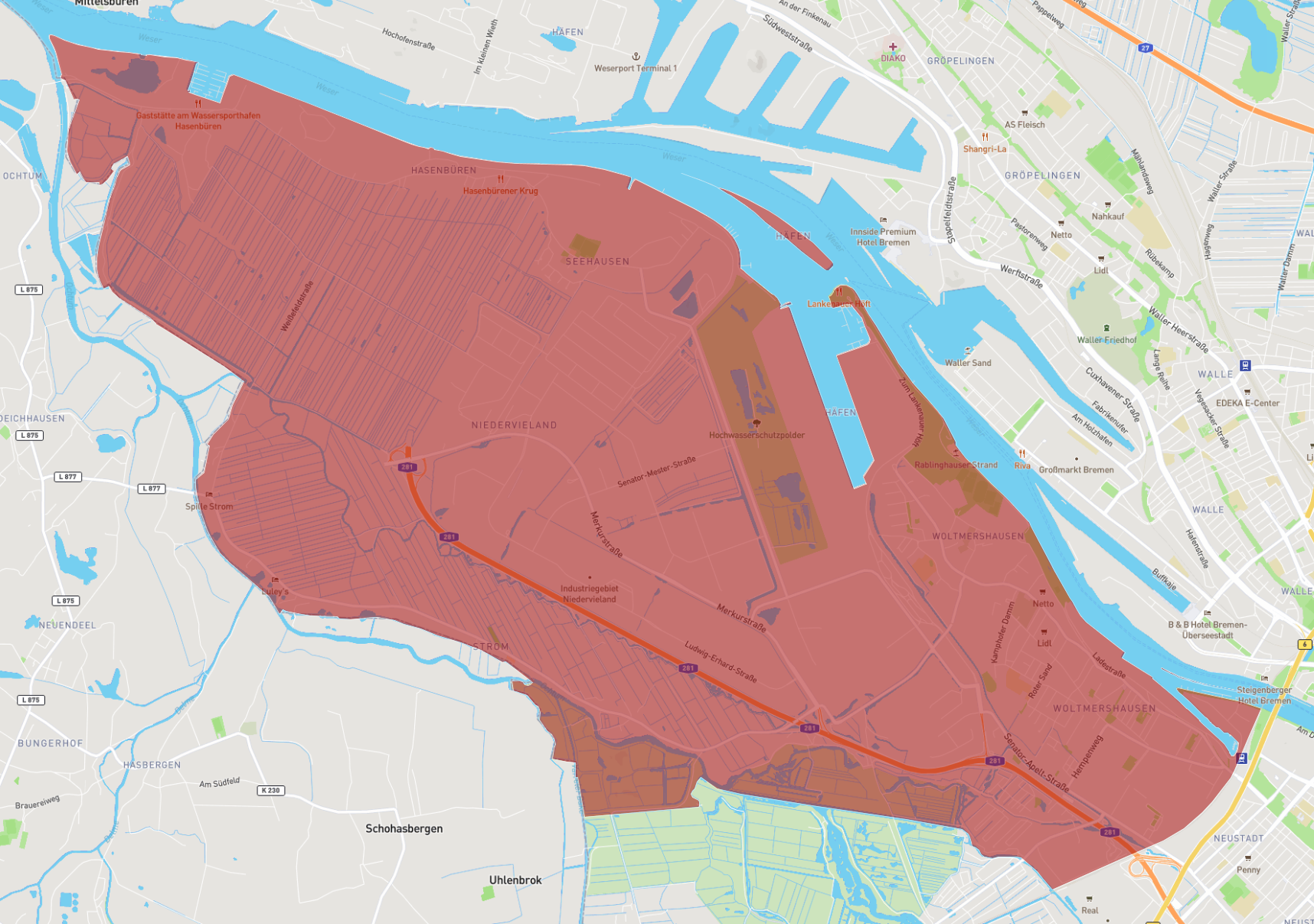 Postleitzahlen Bremen Karte