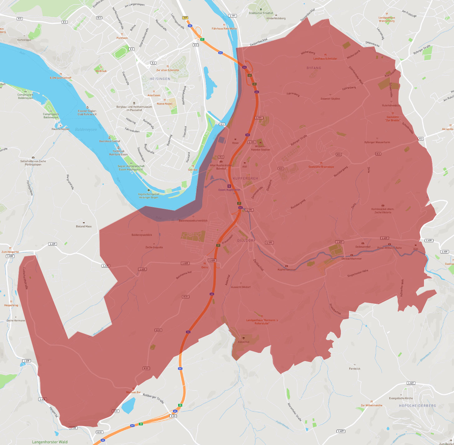 Postleitzahl 45257 - Essen - AtlasBig.com