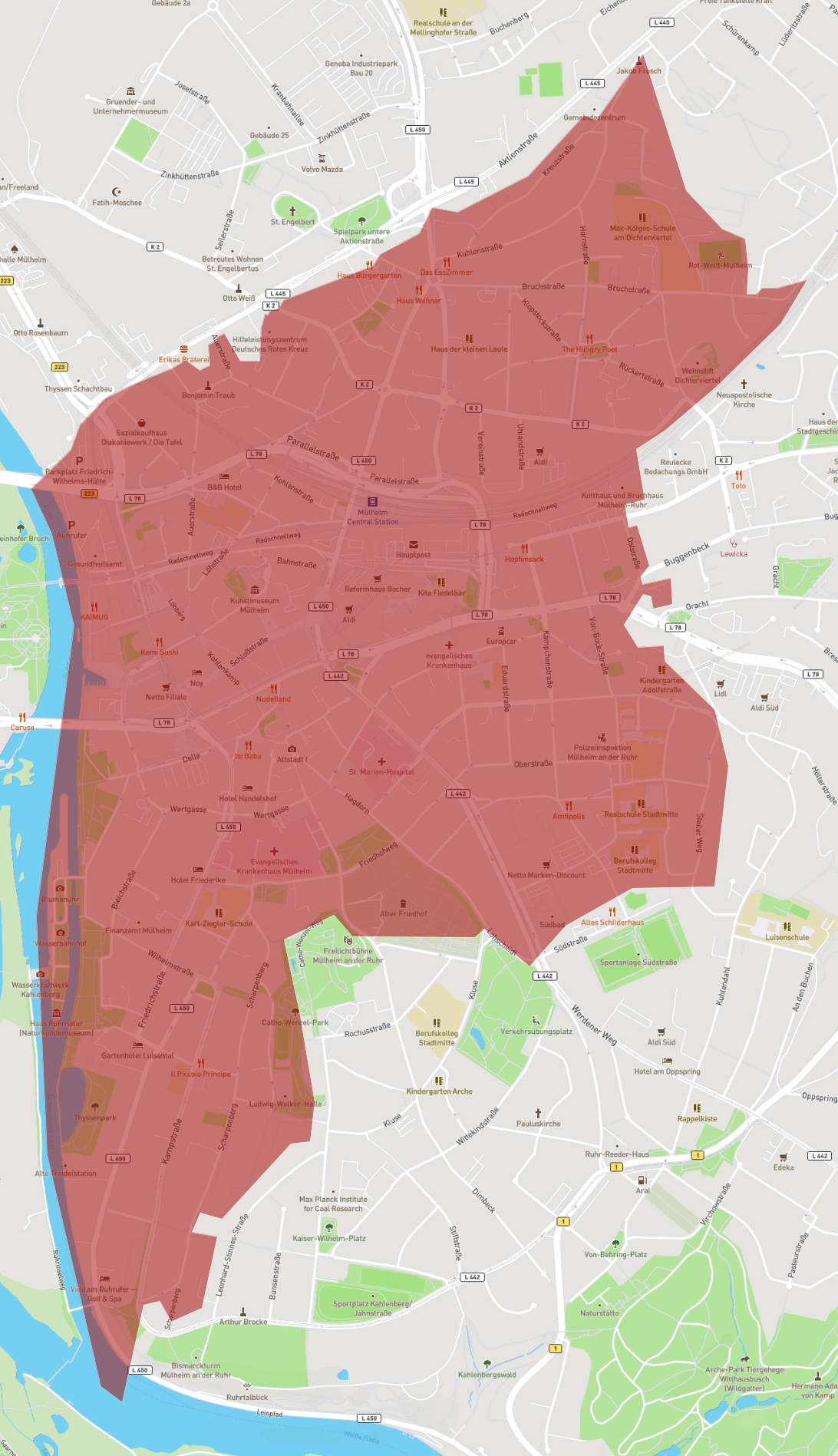 Postleitzahl 45468 - Mülheim an der Ruhr - AtlasBig.com