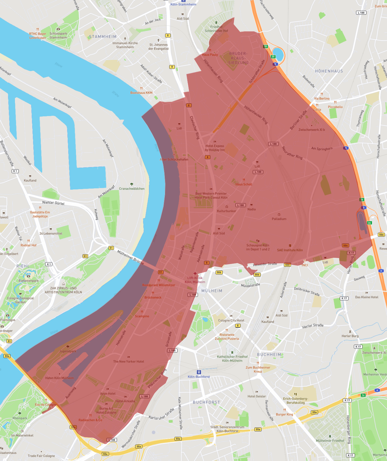 Postleitzahl 51063 - Köln - AtlasBig.com