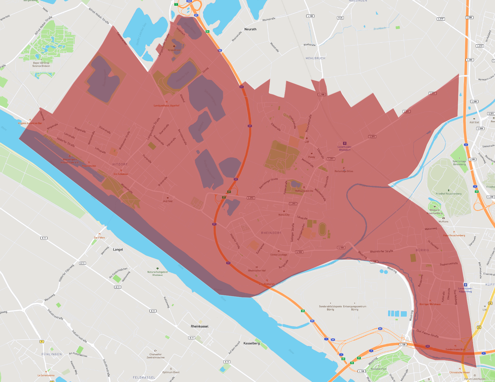 Postleitzahl 51371 Leverkusen