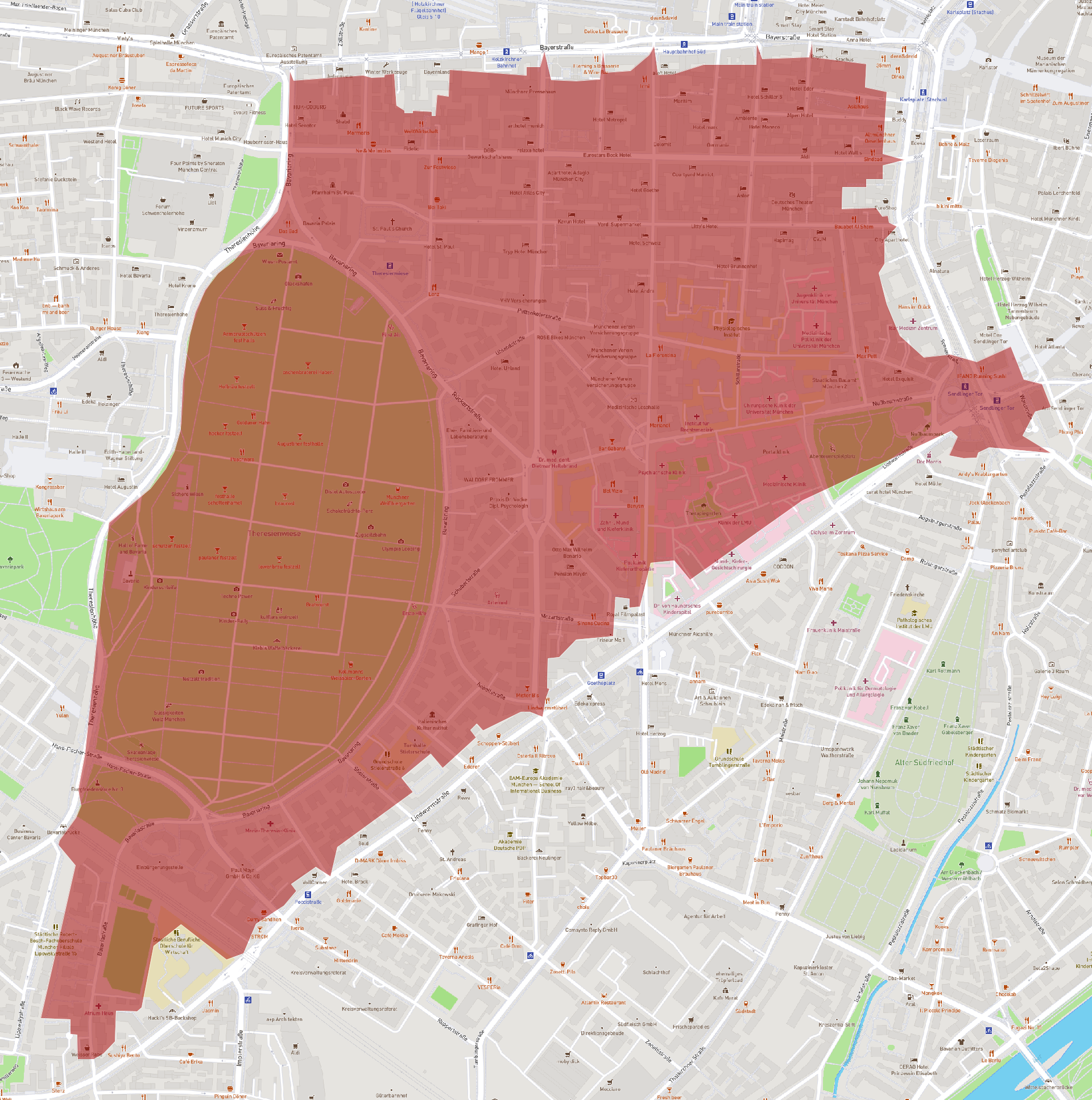 Postleitzahl 80336 - München - AtlasBig.com