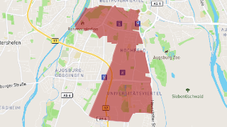 Postleitzahl 86159 - Augsburg - AtlasBig.com