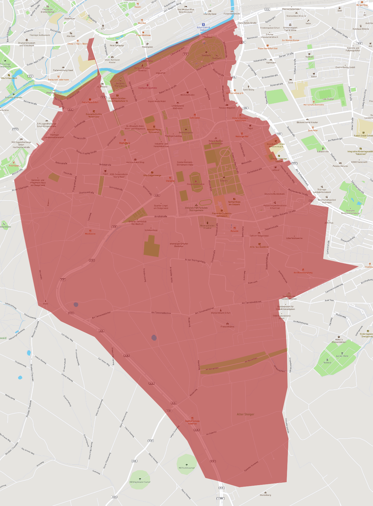 Postleitzahl 99096 Erfurt