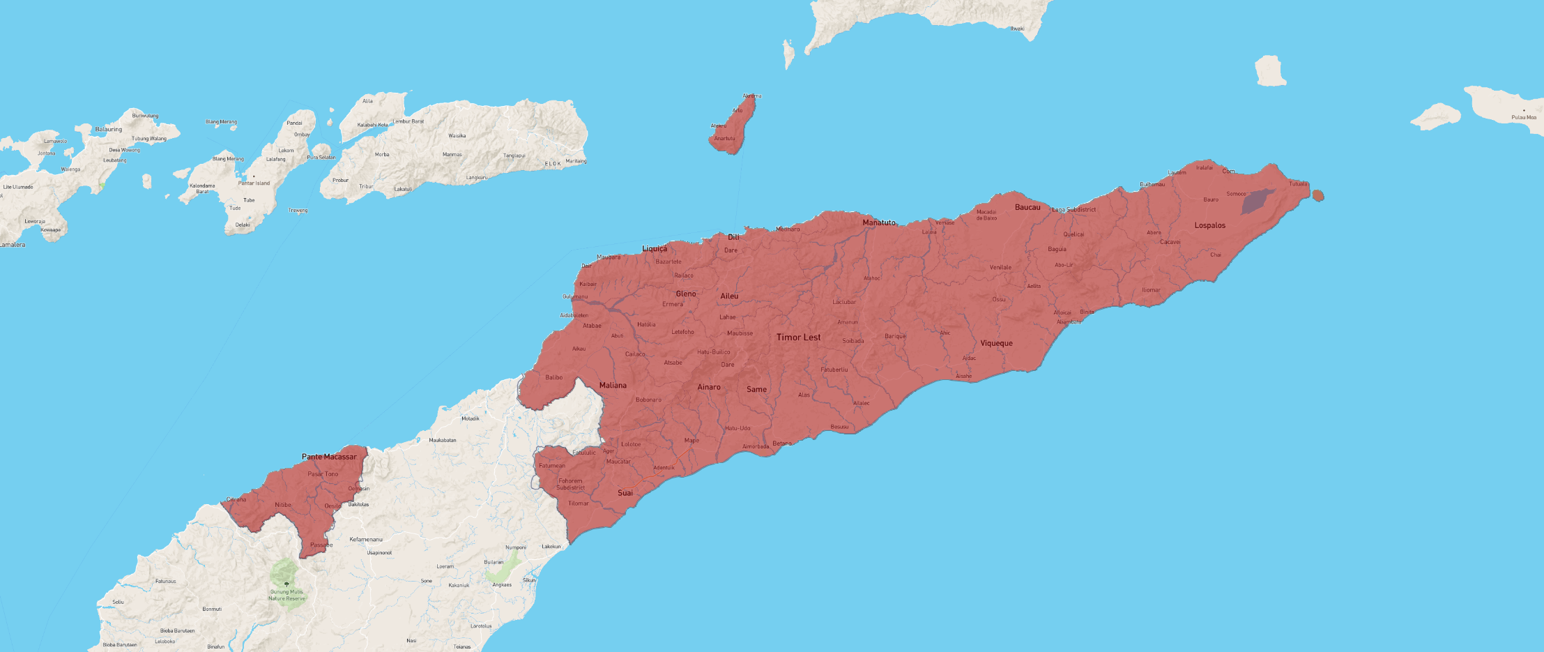 Тимор на карте. Восточный Тимор политическая карта. Северный Тимор на карте. Восточный Тимор & осадки.