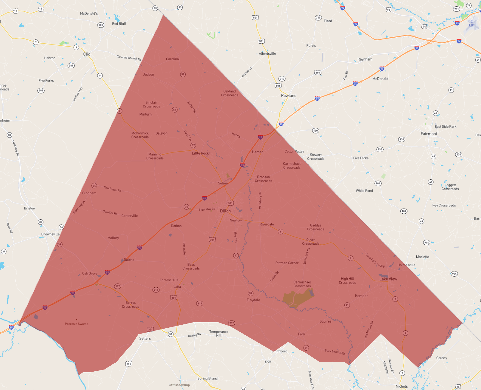 South Carolina Dillon County