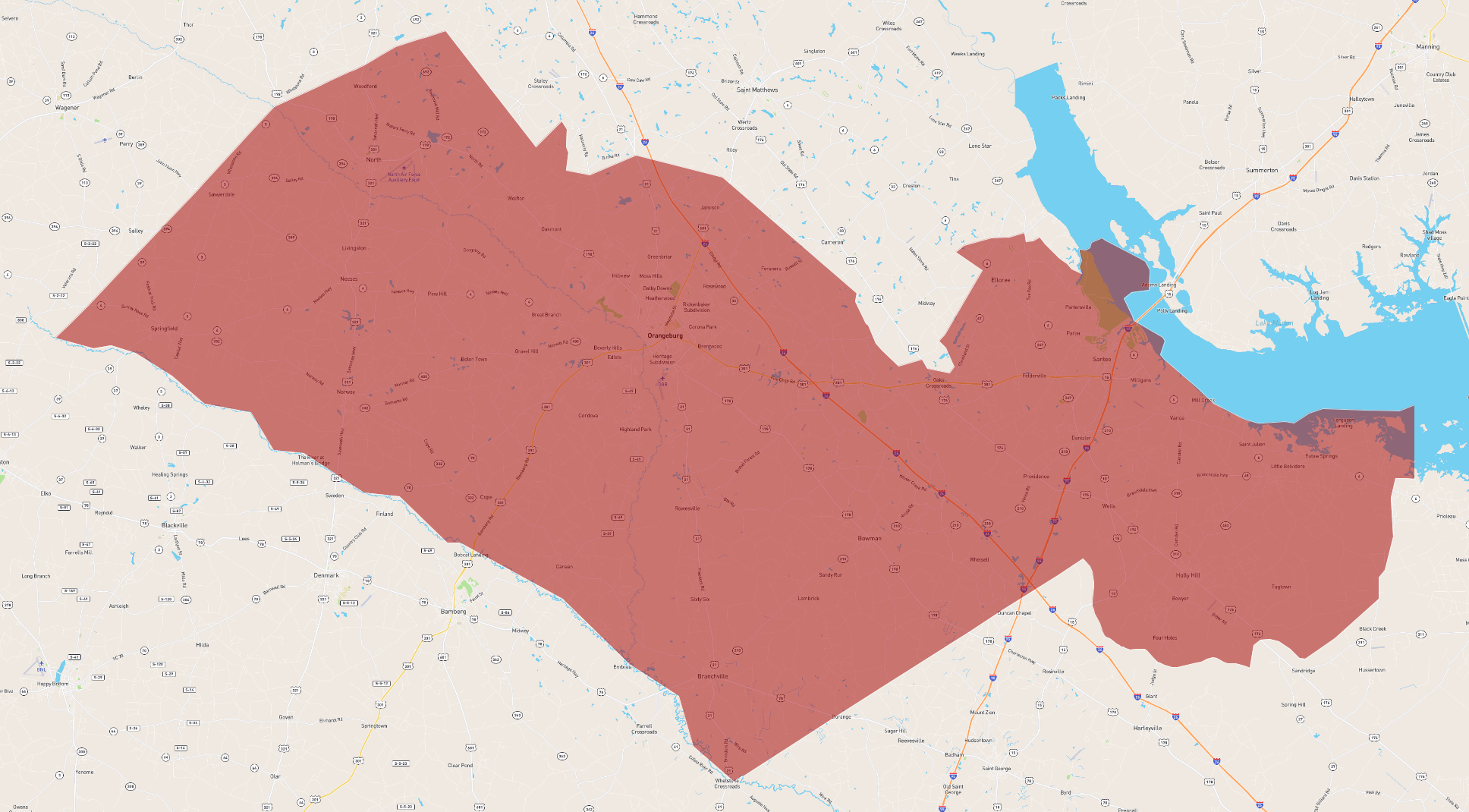 South Carolina Orangeburg County