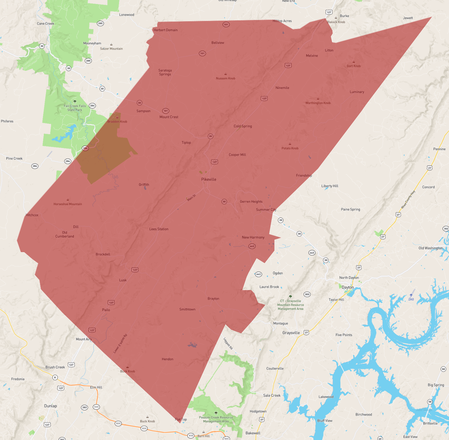 Tennessee Bledsoe County