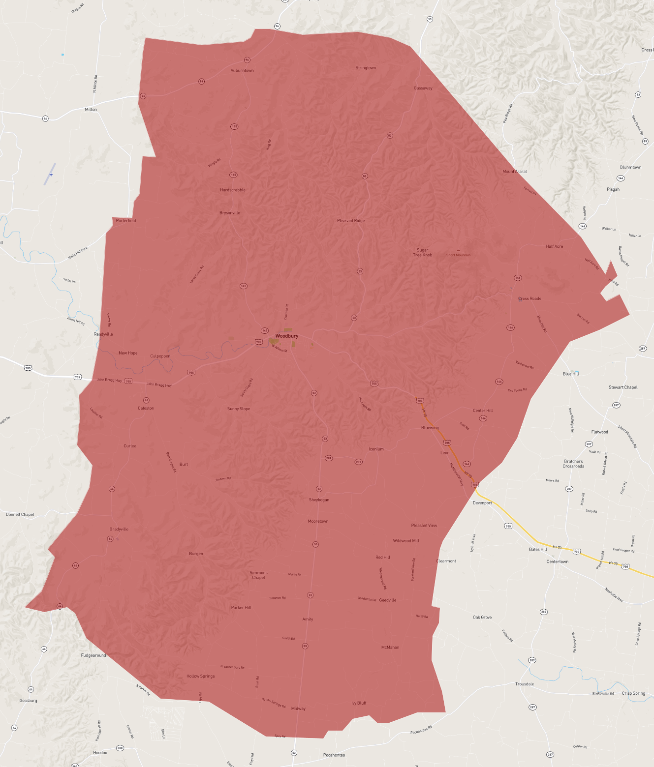 Tennessee Cannon County