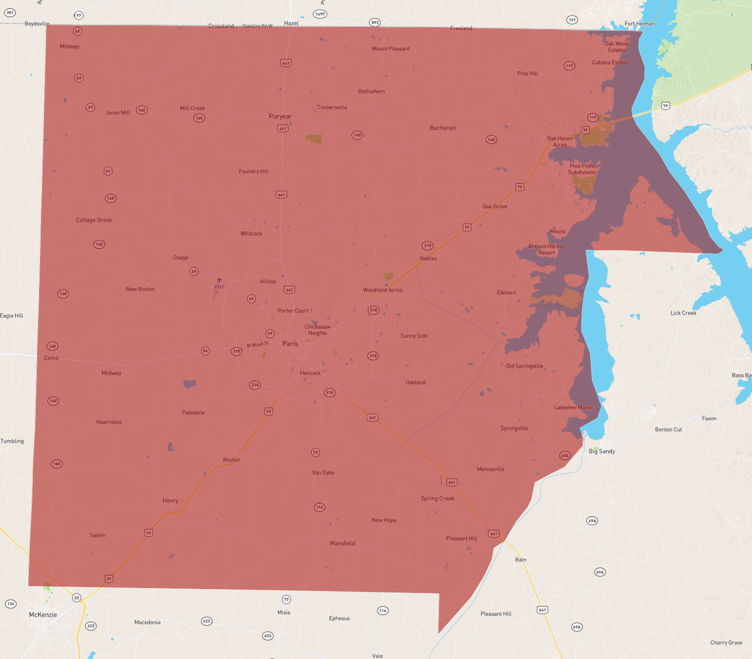 Tennessee Henry County