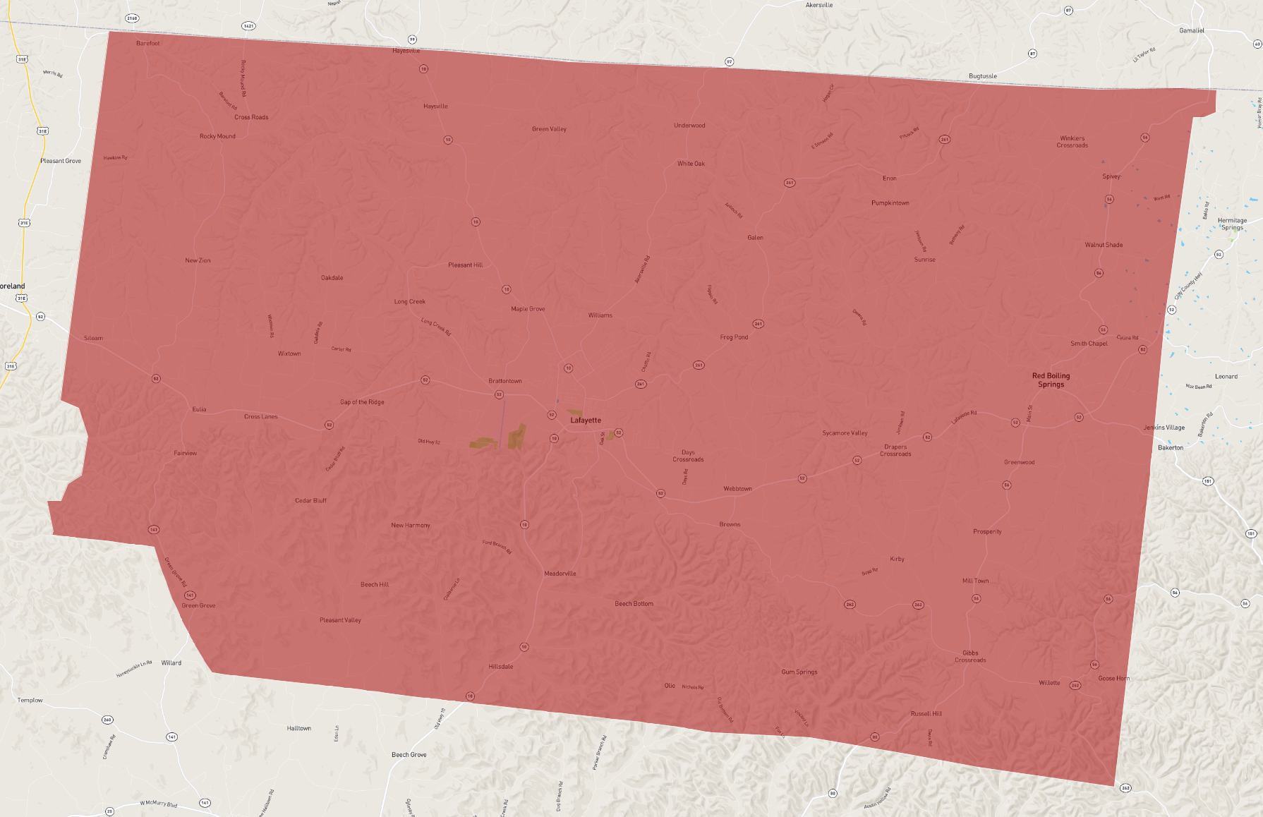 Tennessee Macon County