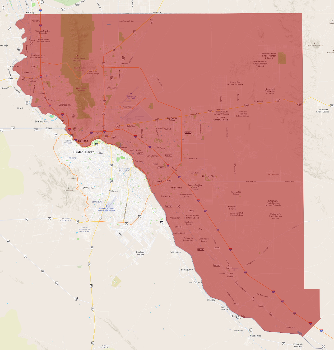 Texas El Paso County