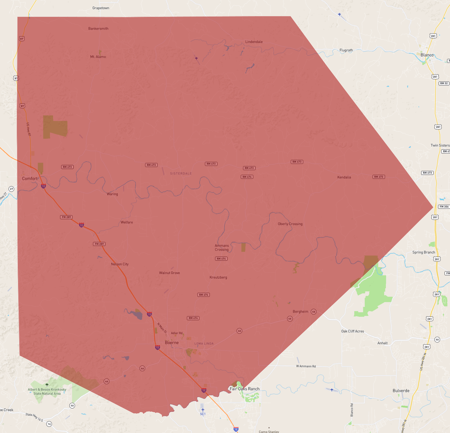 Texas Kendall County