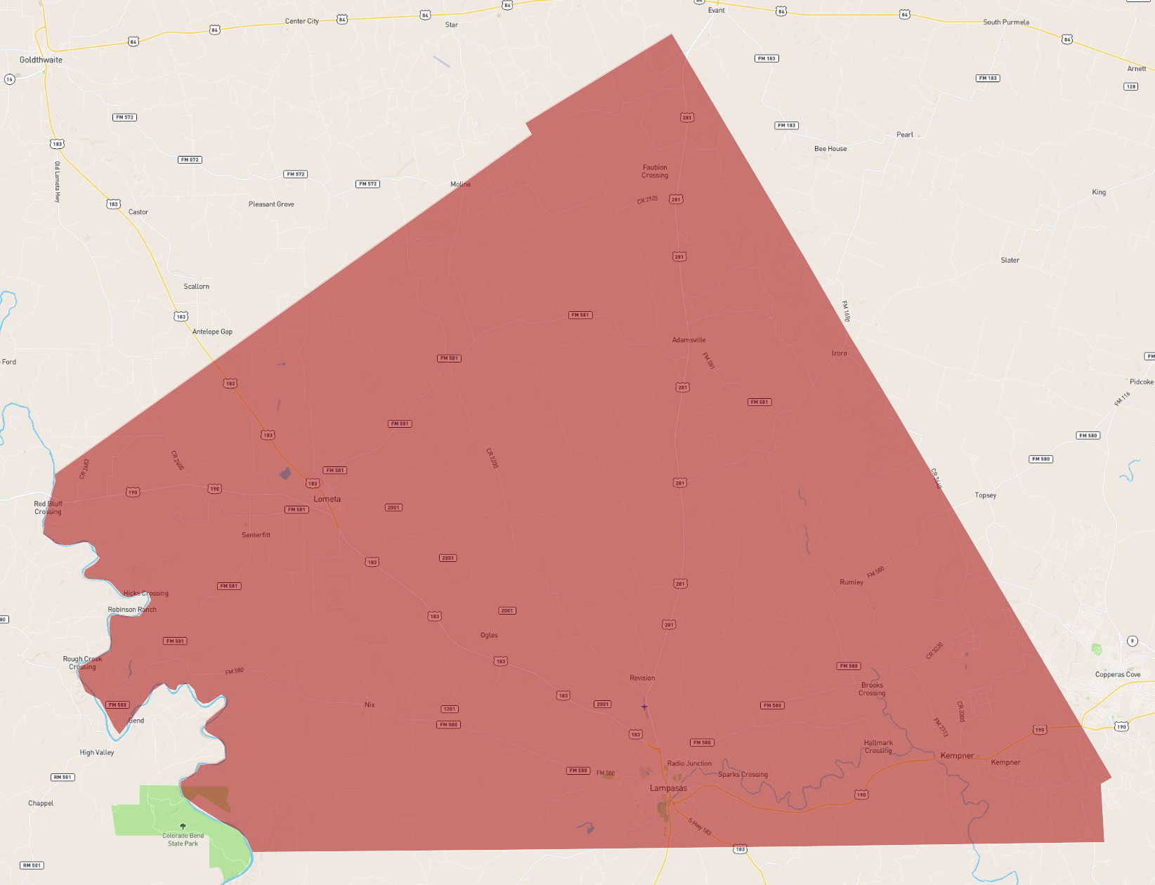 Texas Lampasas County