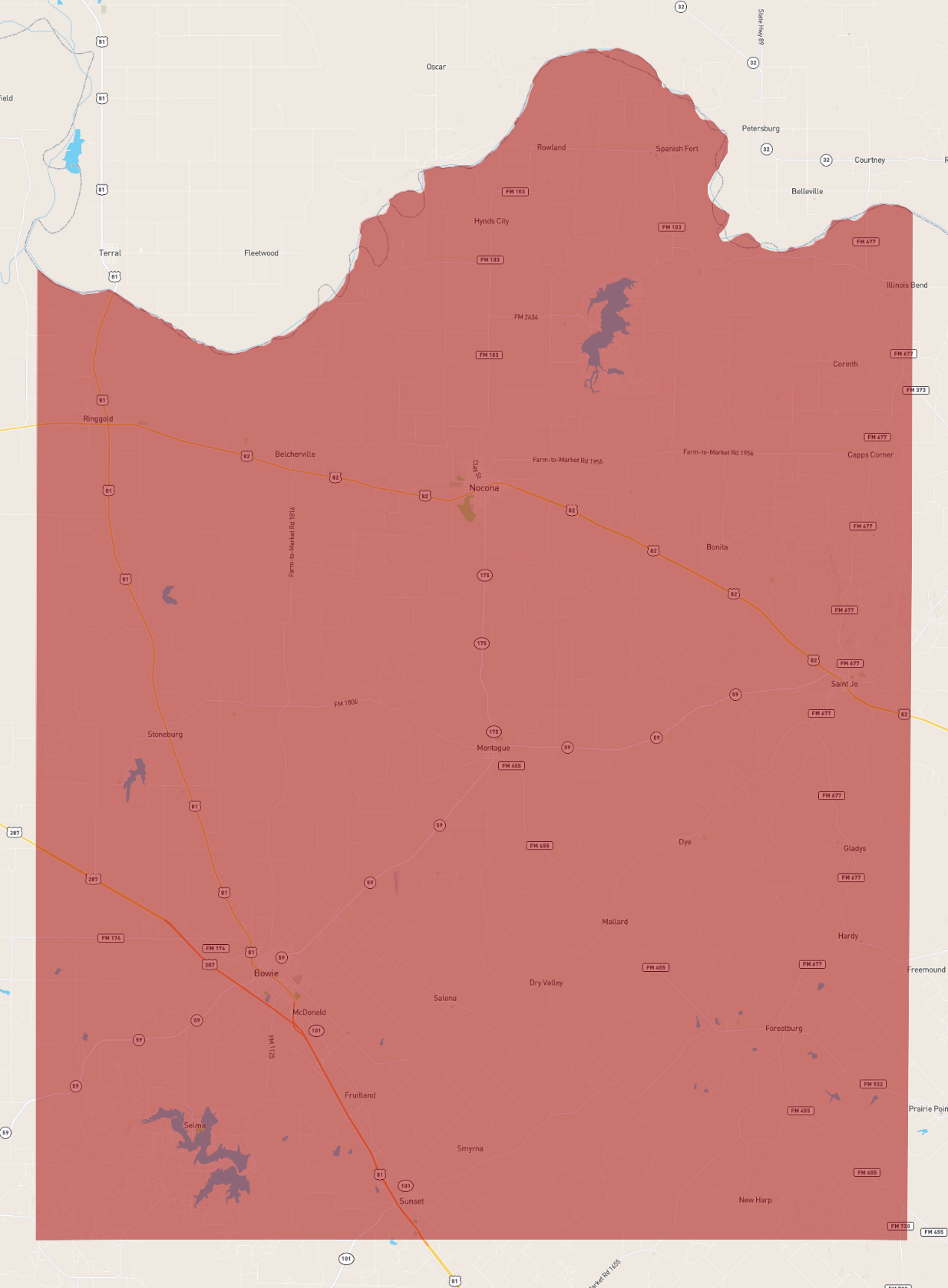 Montague California Map