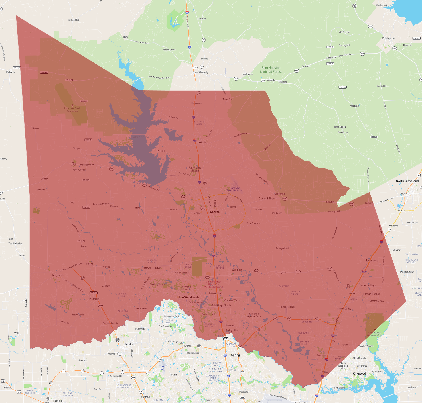 Montgomery County Texas Precinct Map