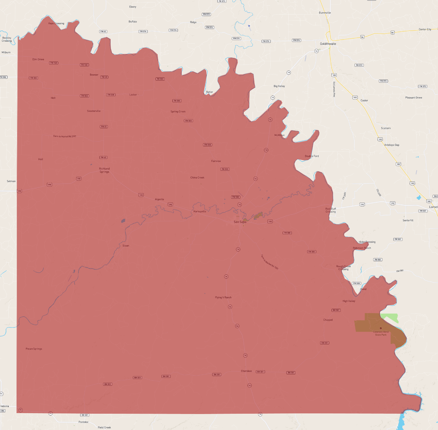 Texas San Saba County