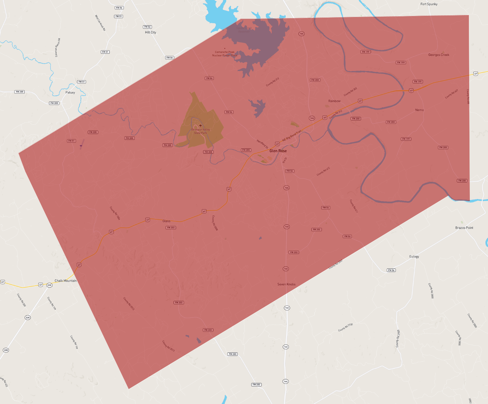 Texas Somervell County
