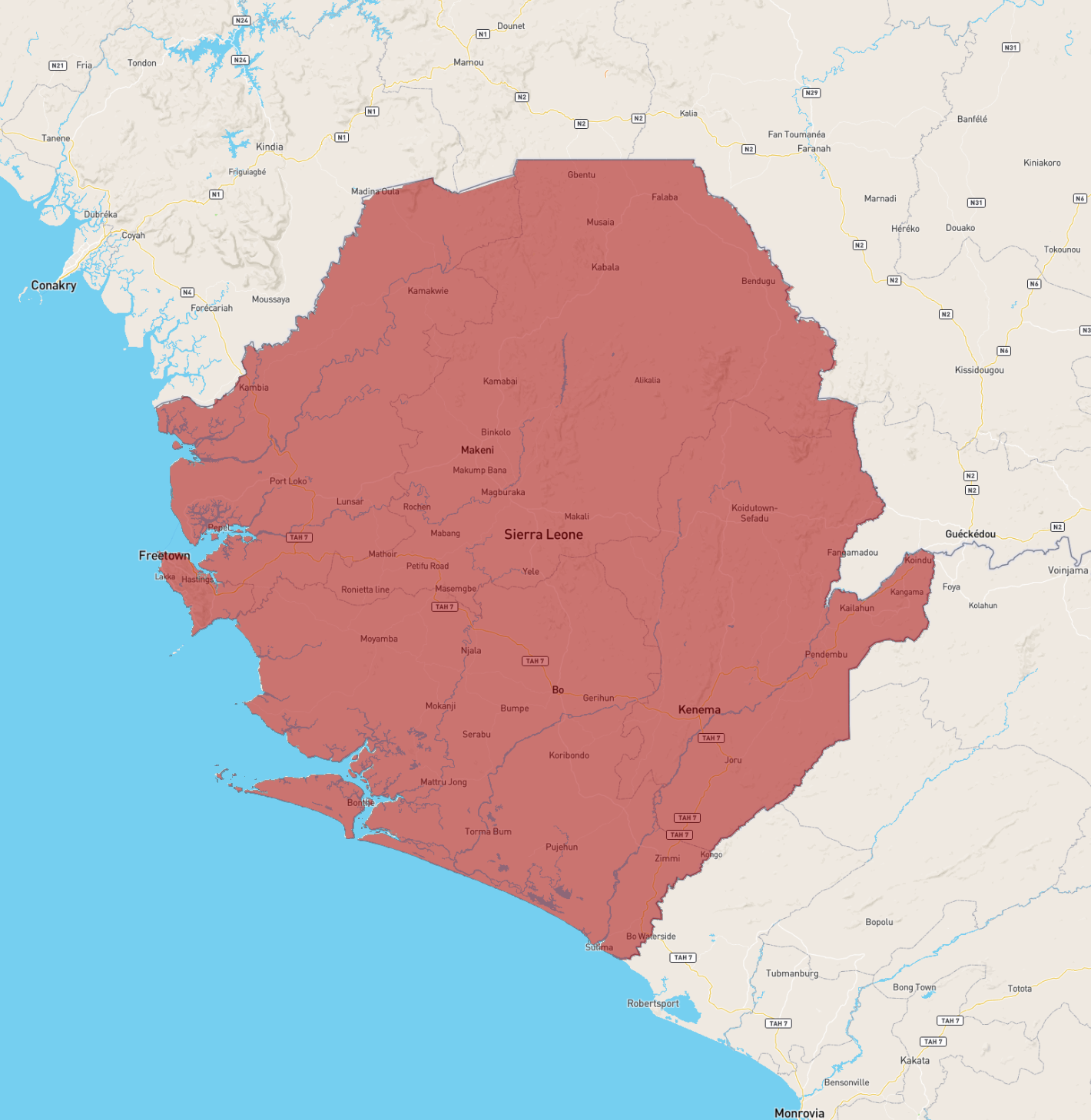 Sierra Leone - AtlasBig.com