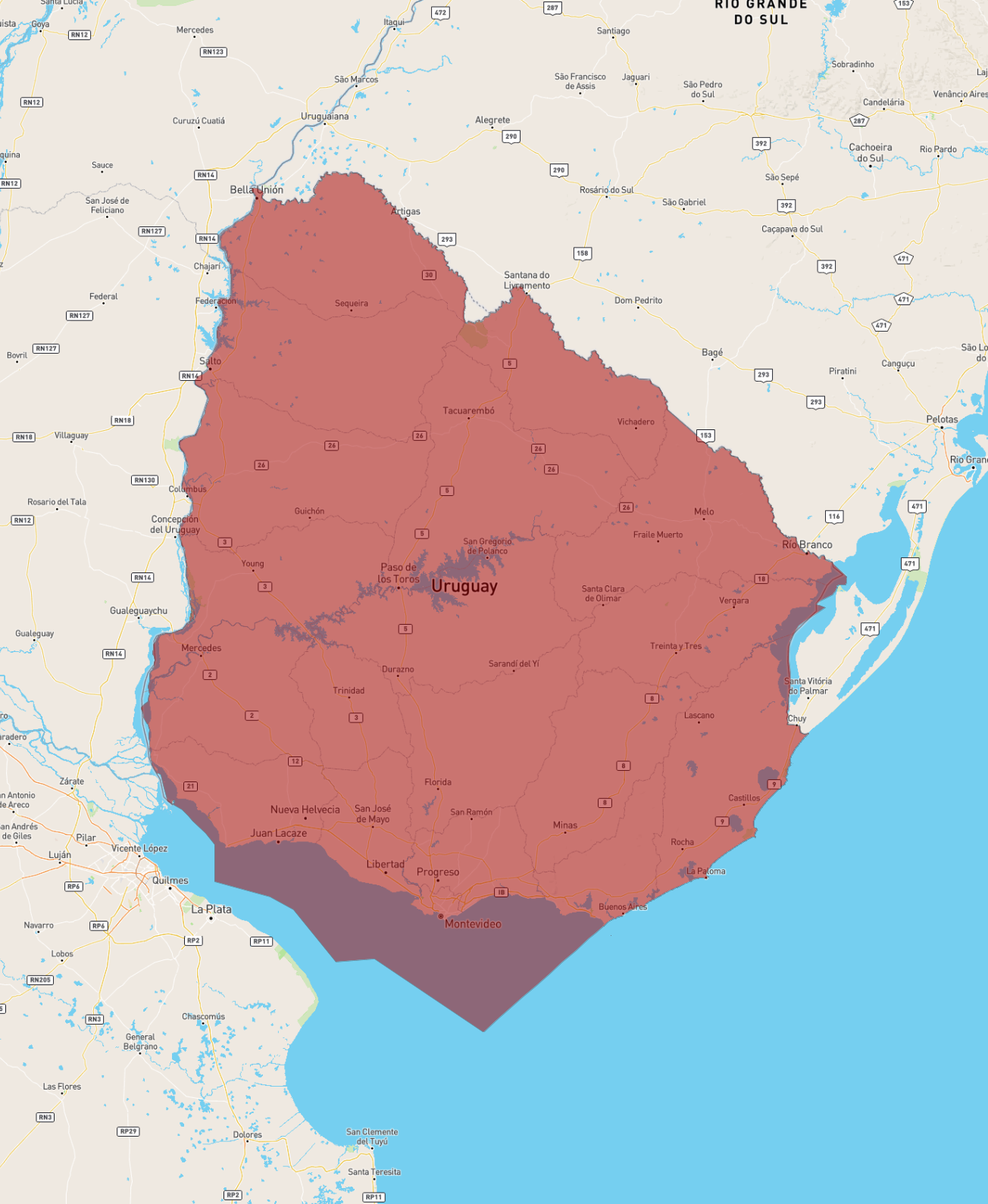Uruguay AtlasBig