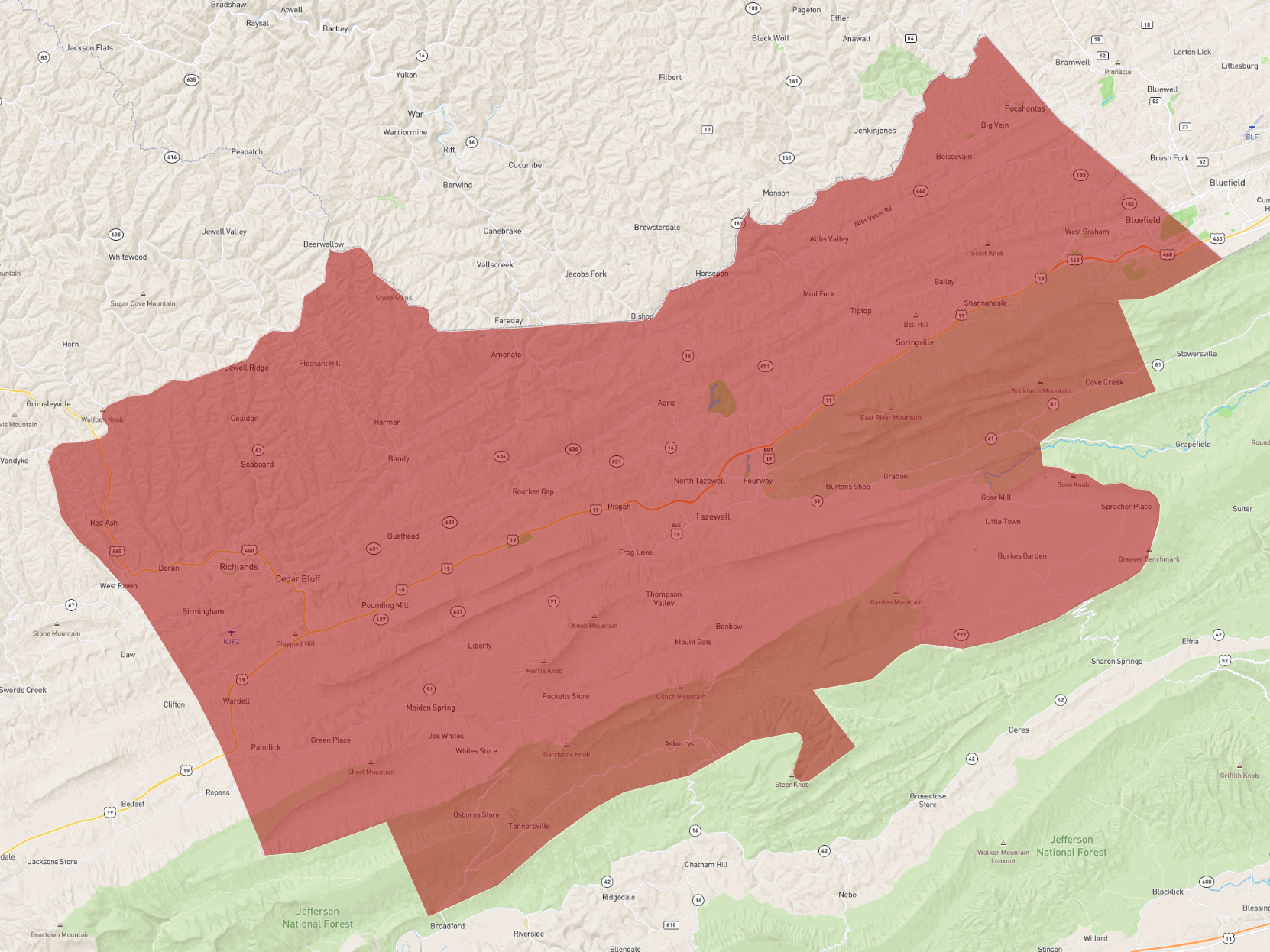 Virginia Tazewell County