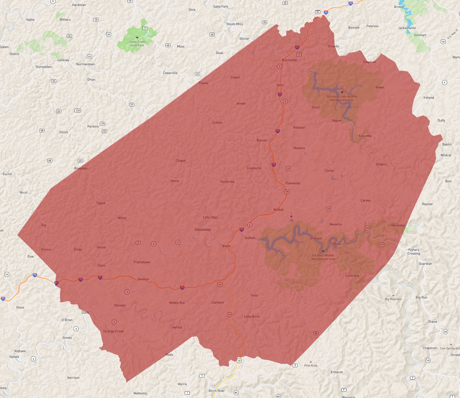 West Virginia Braxton County