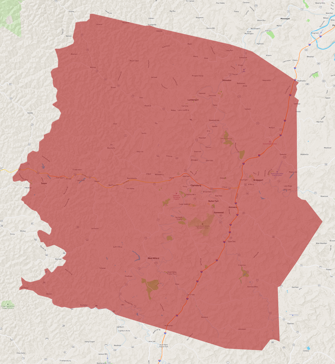 West Virginia Harrison County