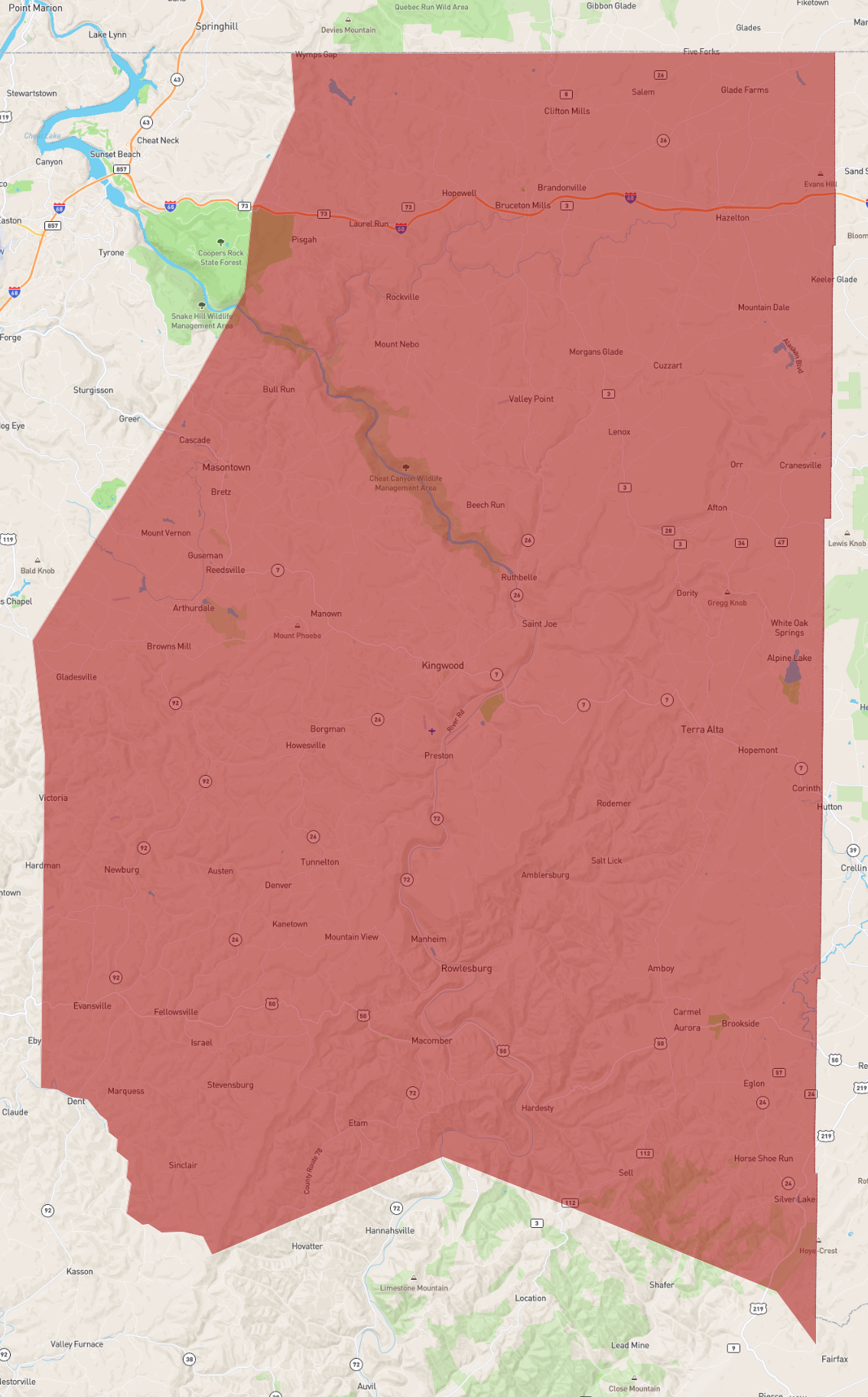 West Virginia Preston County