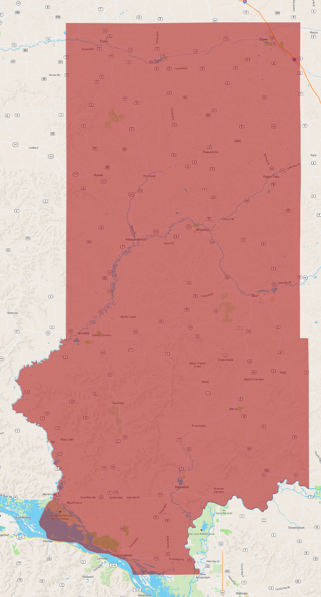 Wisconsin Trempealeau County AtlasBig com