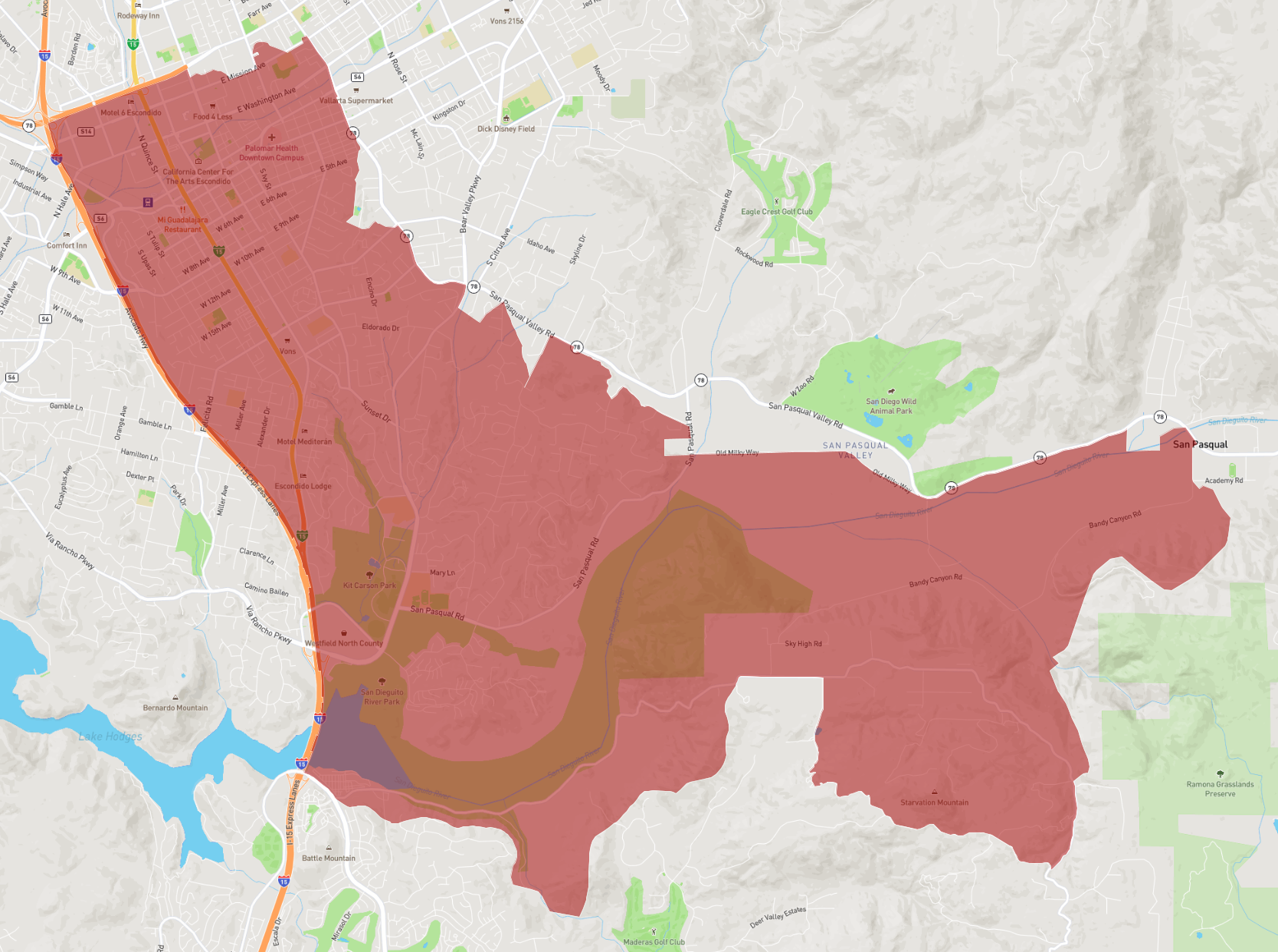 92025 Zip Code Map Zip Code 92025 - Atlasbig.com
