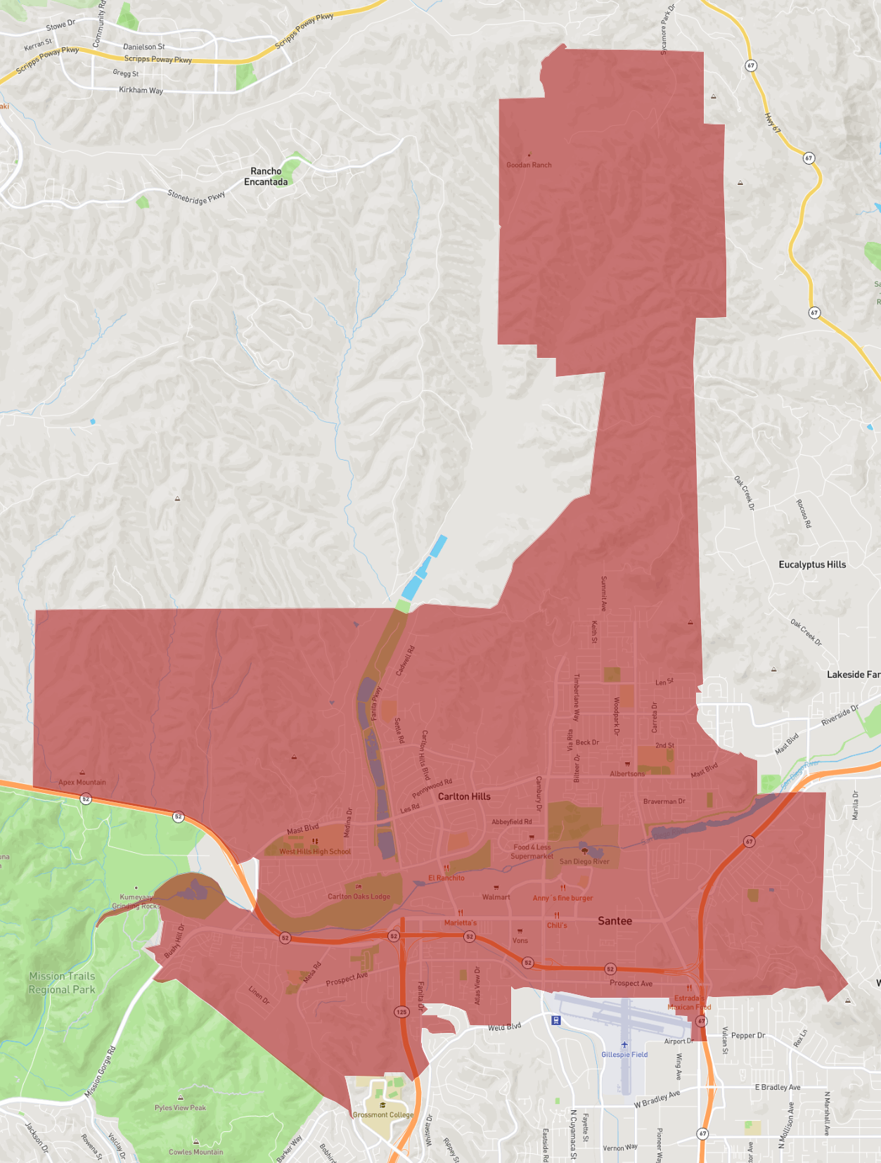 Giggle Fiber Coverage Map Zip Code 92071 - Atlasbig.com