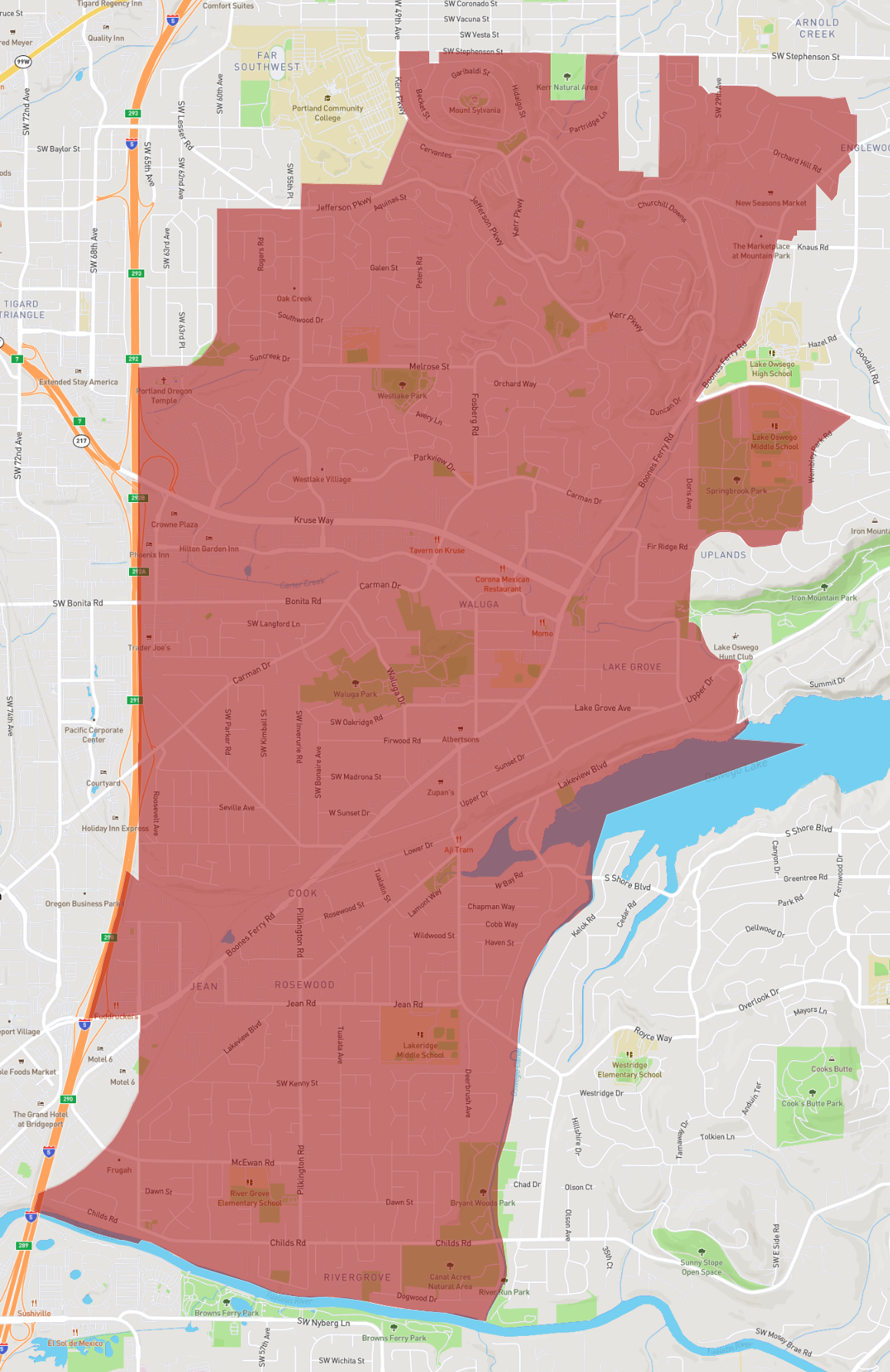 Zip Code 97035 AtlasBig