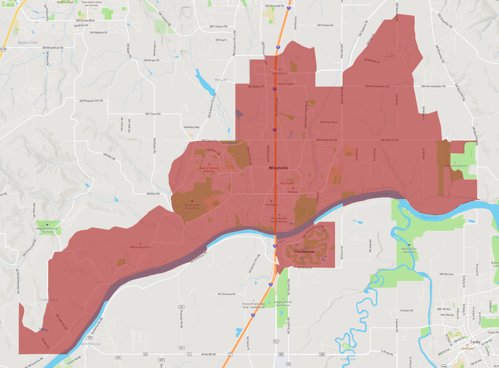 Zip Code 97070 AtlasBig Zip Code 97070 AtlasBig
