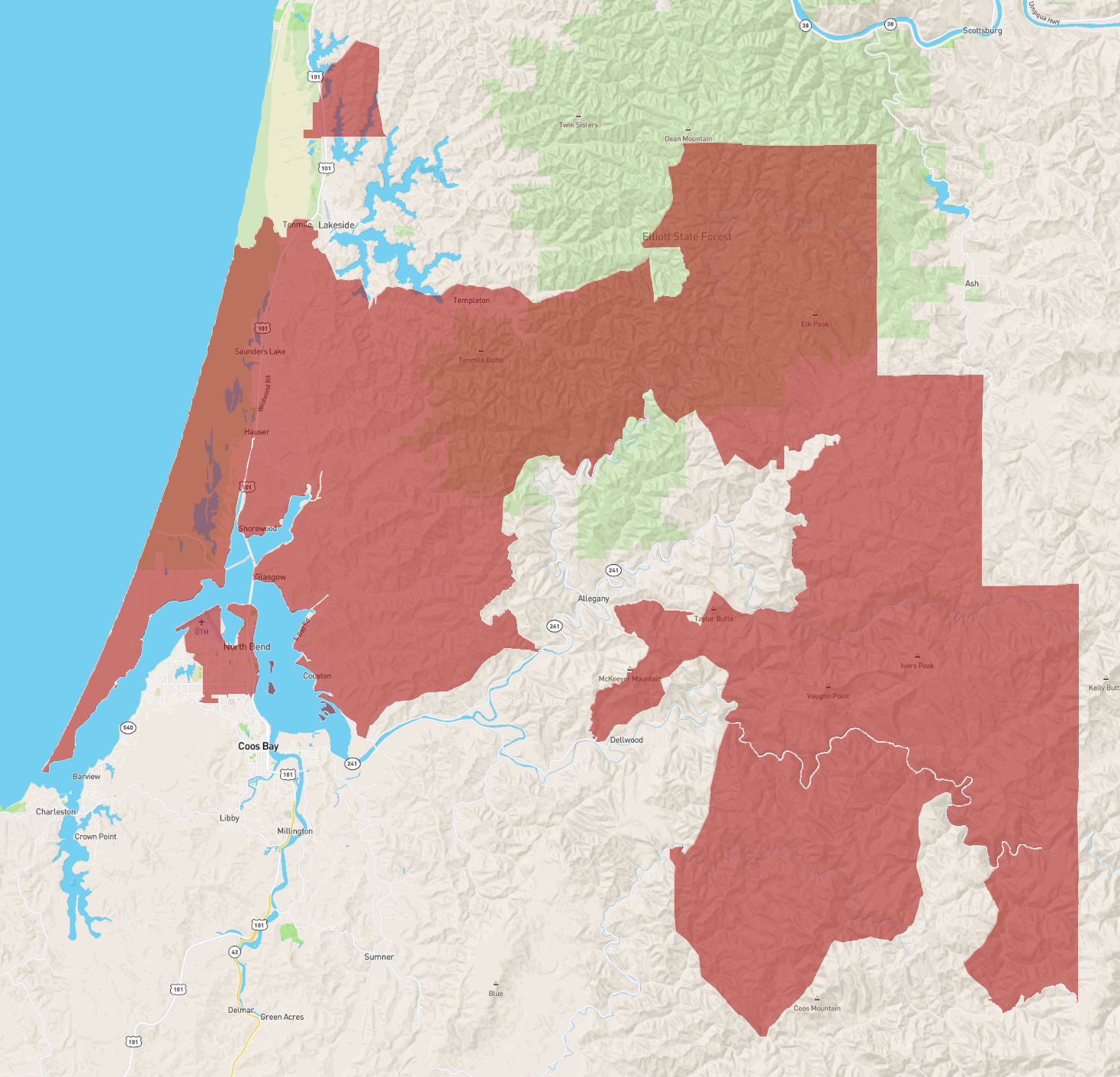 Zip Code 97459 - AtlasBig.com