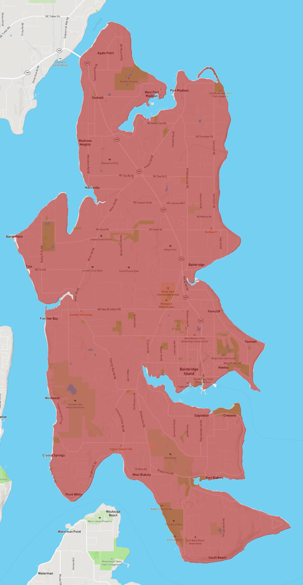 Zip Code 98110 AtlasBig